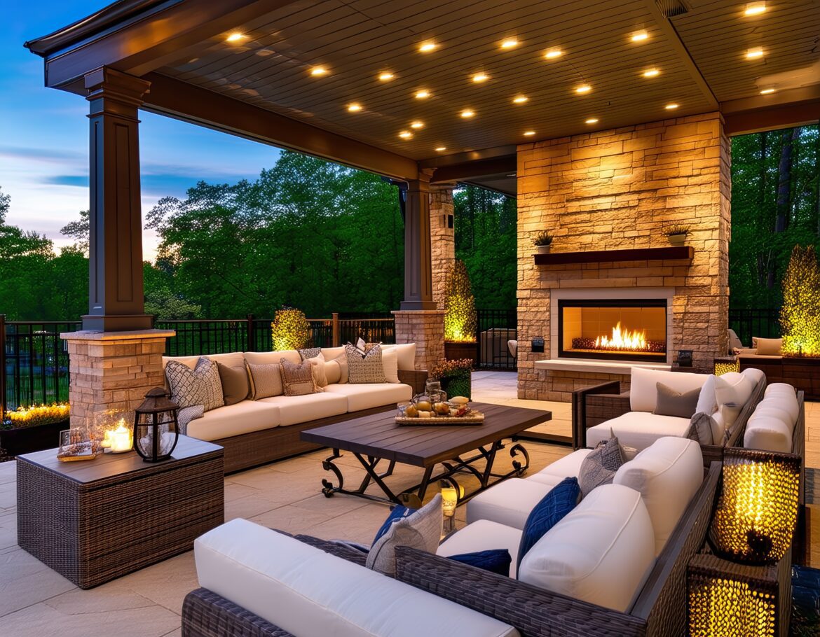 Beautiful home outdoor patio