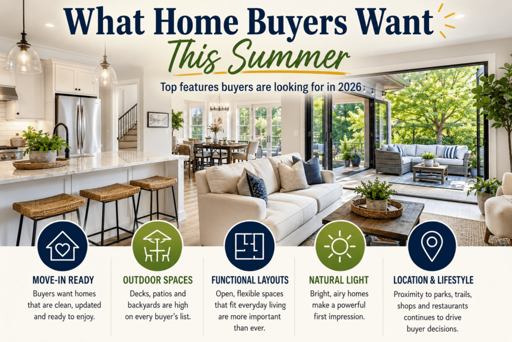 What Home Buyers Want This Summer, top features. Betty Most Agency